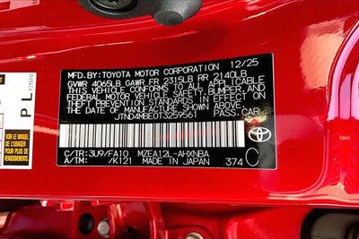 2026 Toyota Corolla Hatchback SE