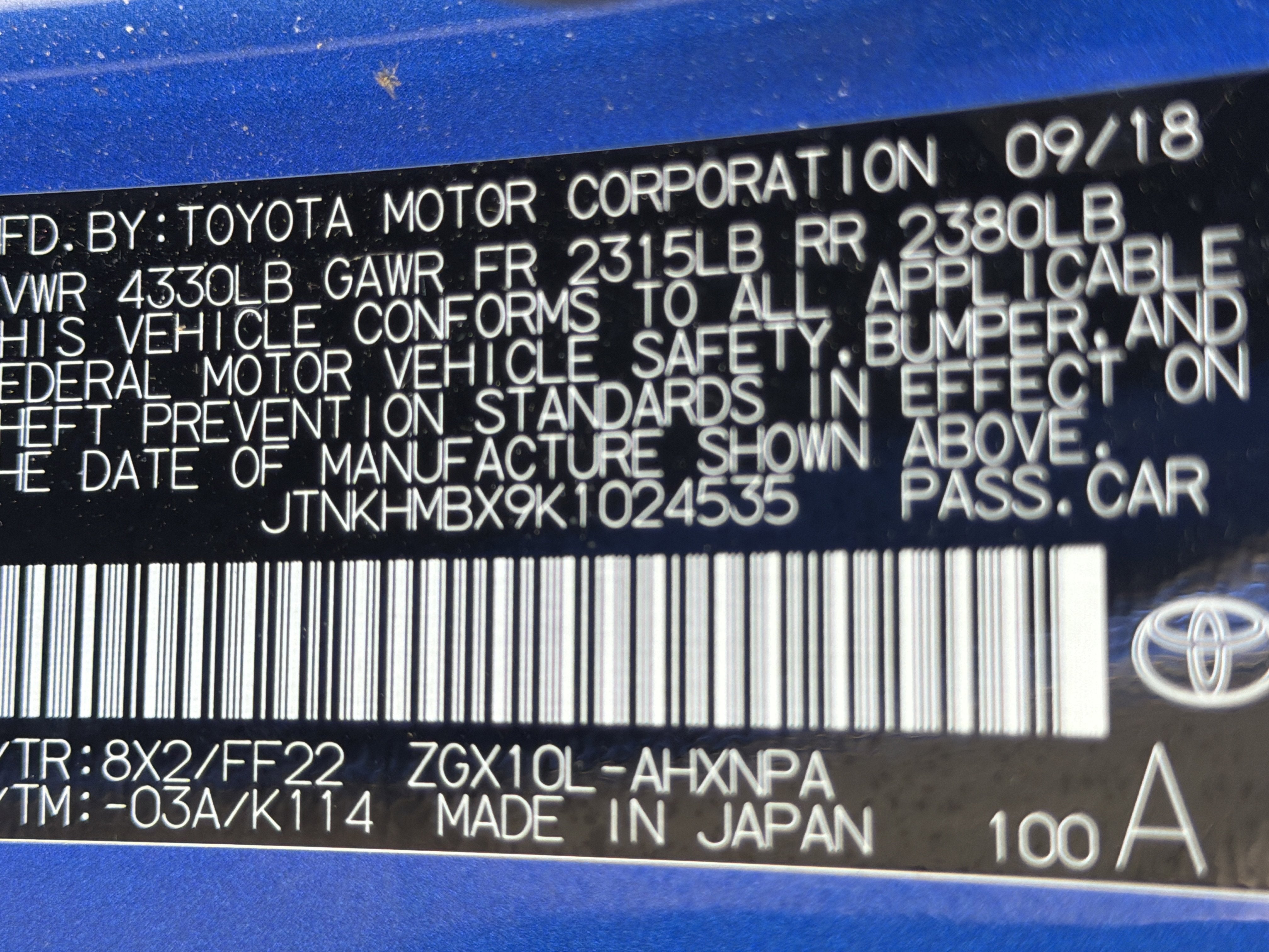 2019 Toyota C-HR XLE