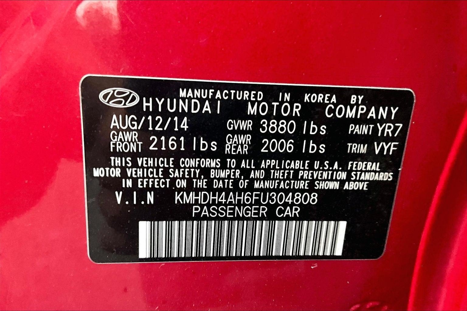 2015 Hyundai Elantra Sport