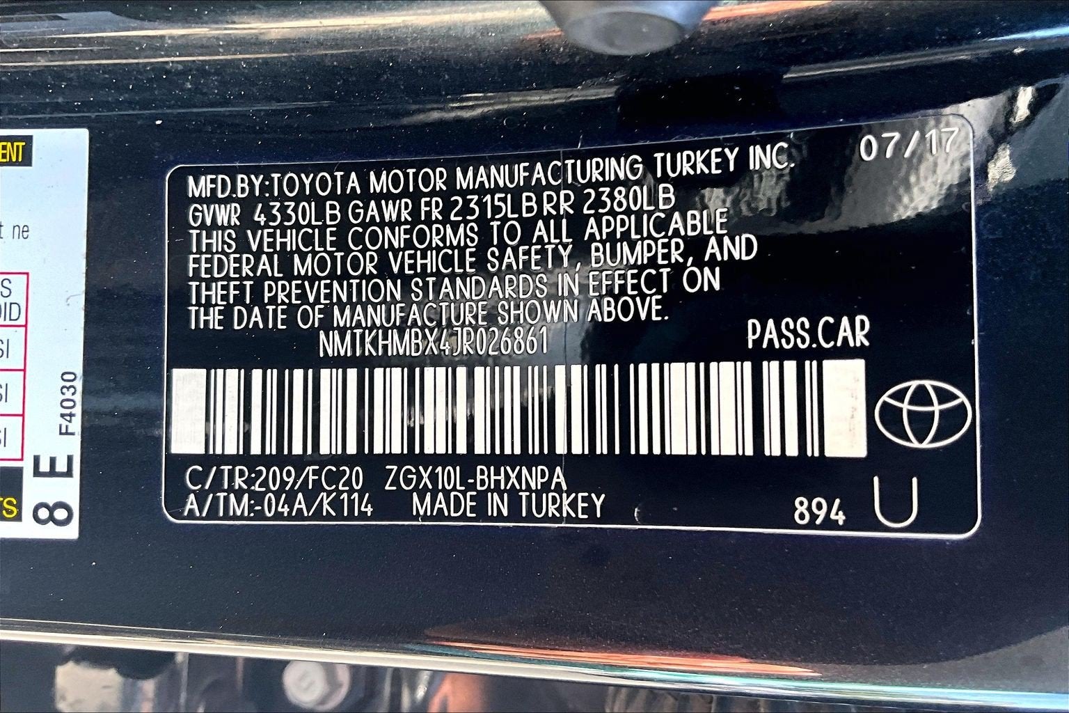 2018 Toyota C-HR XLE Premium