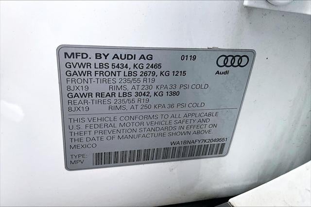 2019 Audi Q5 Premium Plus
