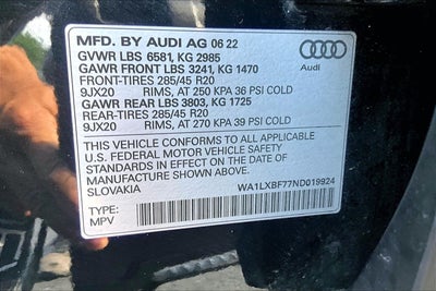 2022 Audi Q7 Premium Plus