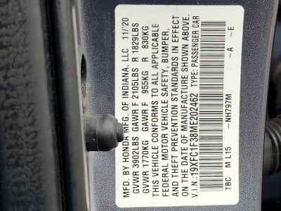 2021 Honda Civic Sedan EX