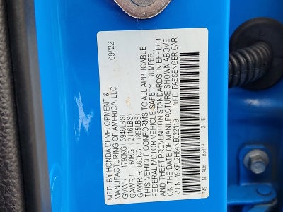 2022 Honda Civic Hatchback Sport