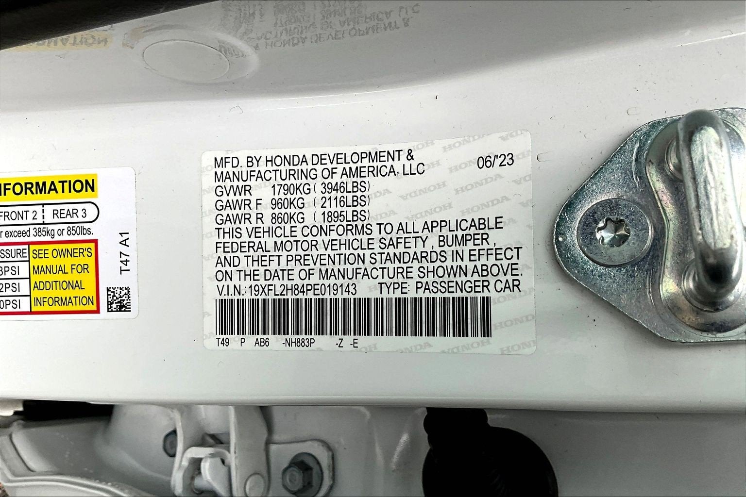 2023 Honda Civic Hatchback Sport