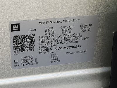 2021 Chevrolet Traverse RS