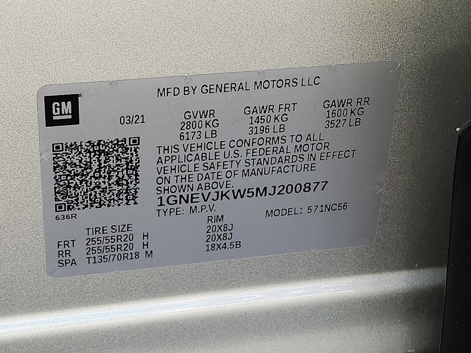 2021 Chevrolet Traverse RS