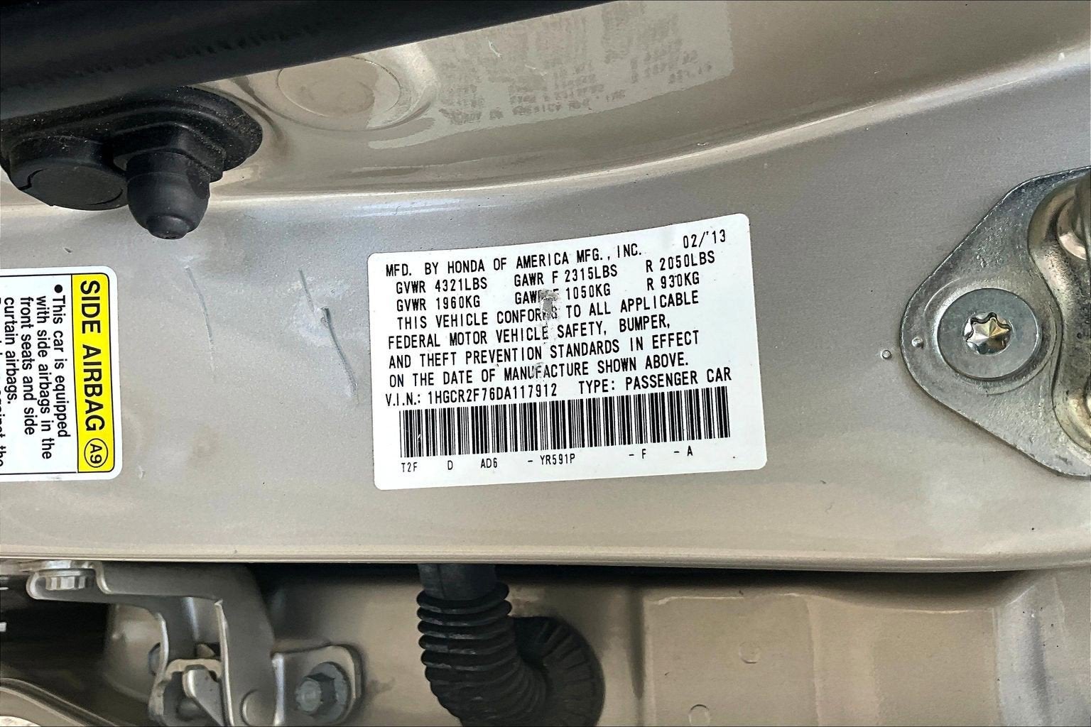 2013 Honda Accord Sdn EX
