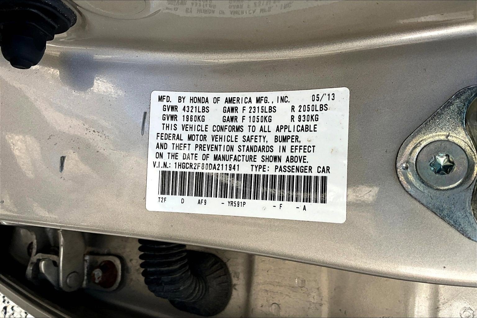 2013 Honda Accord Sdn EX-L