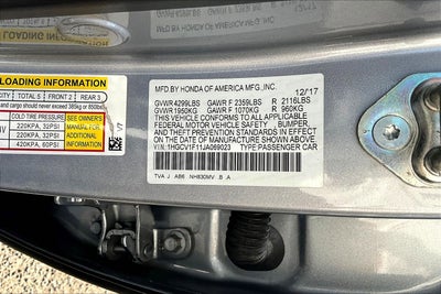 2018 Honda Accord Sedan LX 1.5T