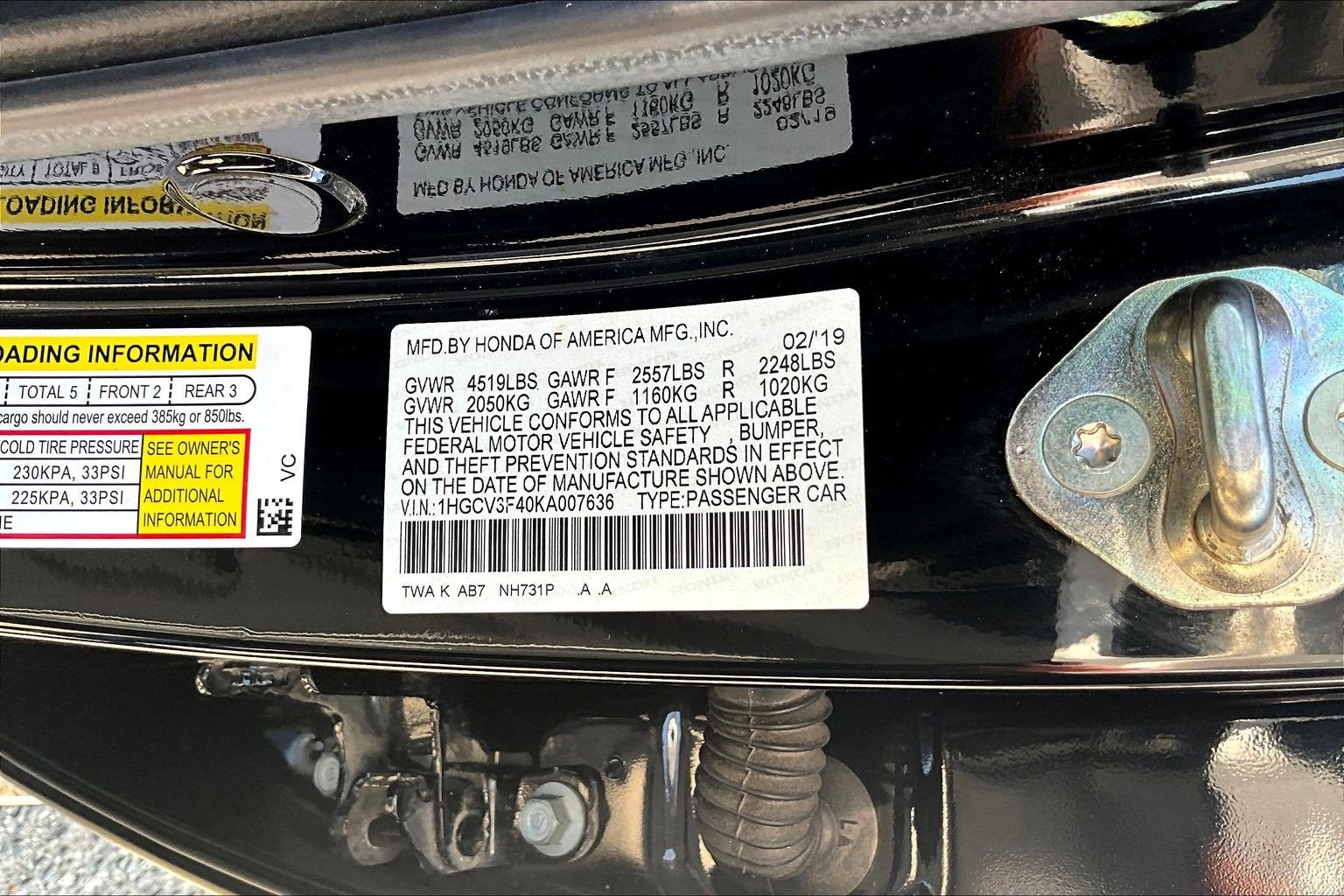 2019 Honda Accord Hybrid EX