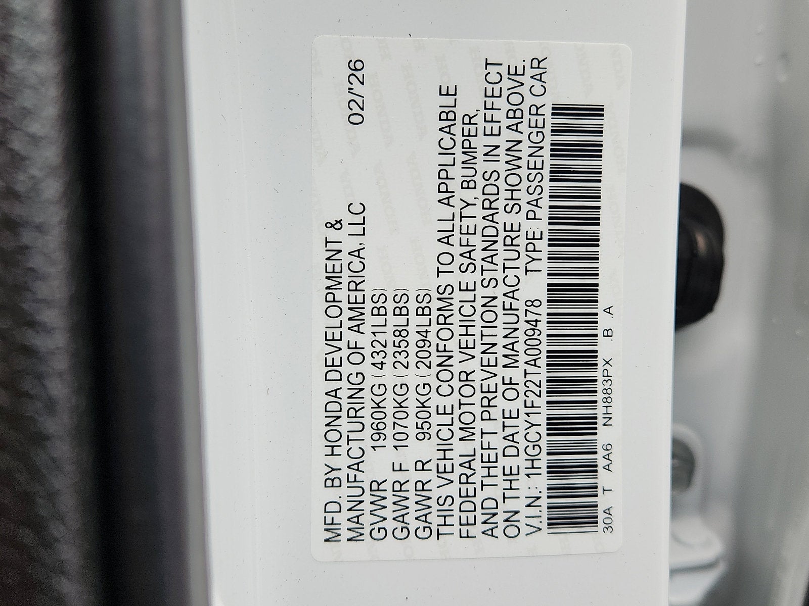 2026 Honda Accord Sedan LX