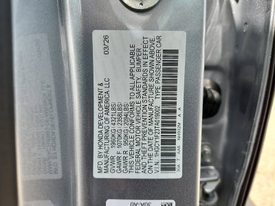 2026 Honda Accord Sedan LX