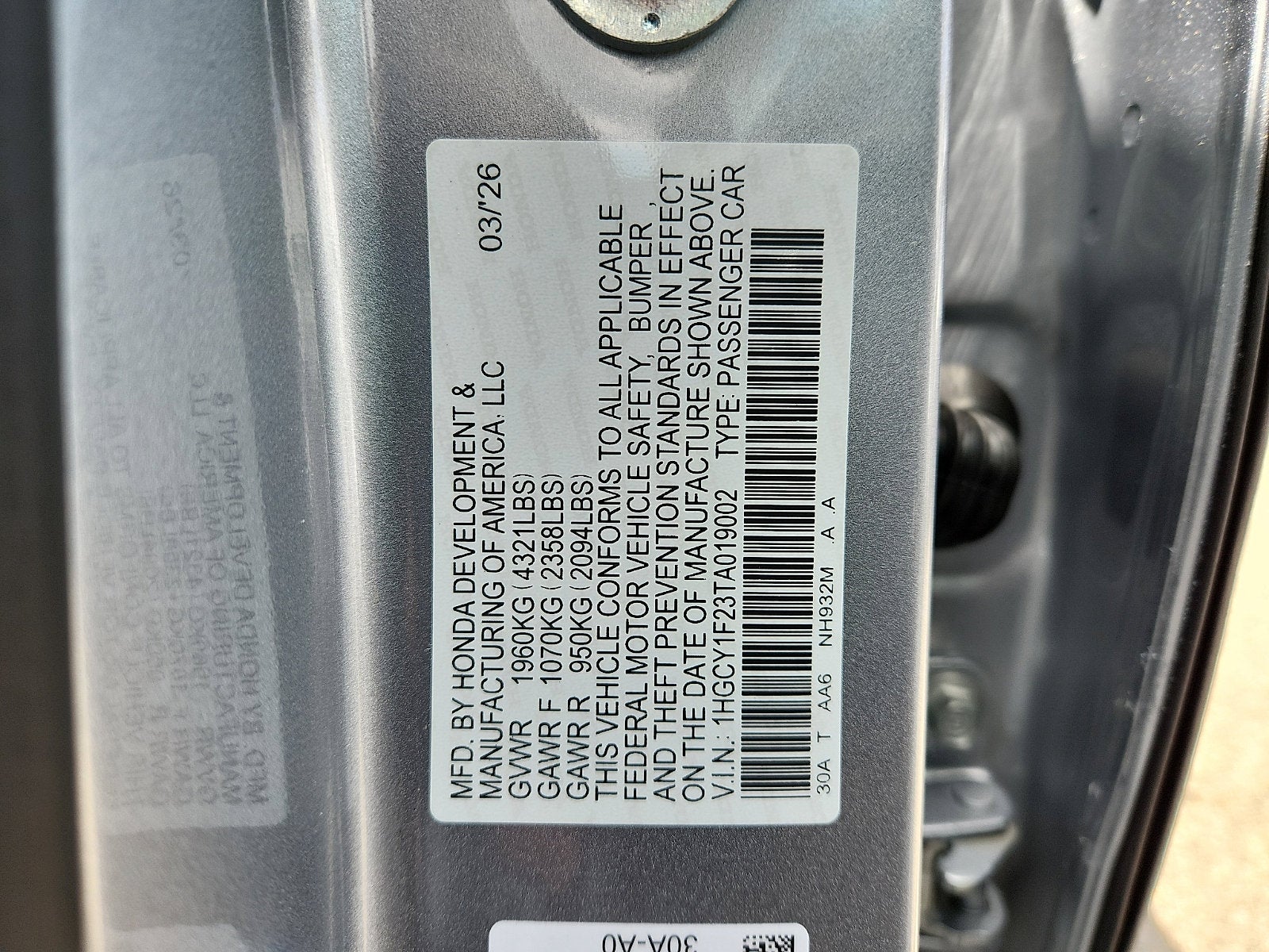 2026 Honda Accord Sedan LX