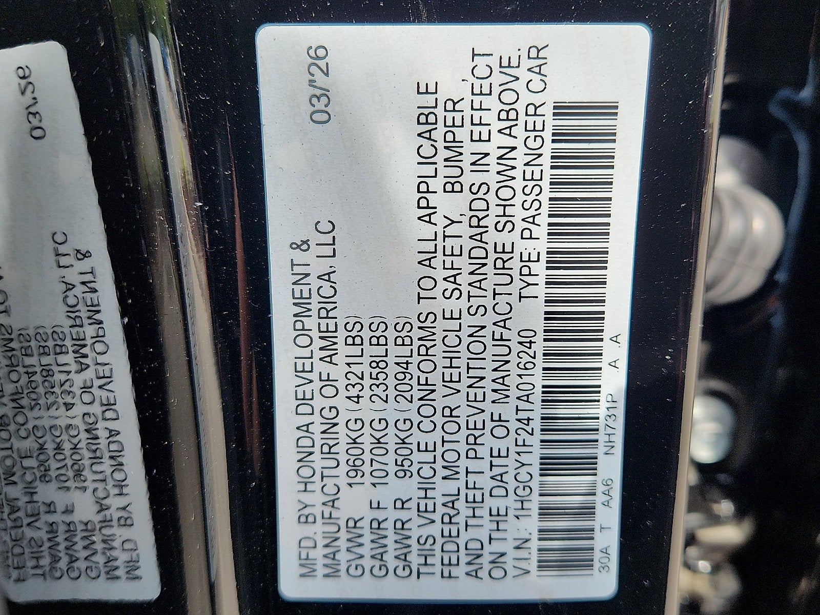 2026 Honda Accord Sedan LX