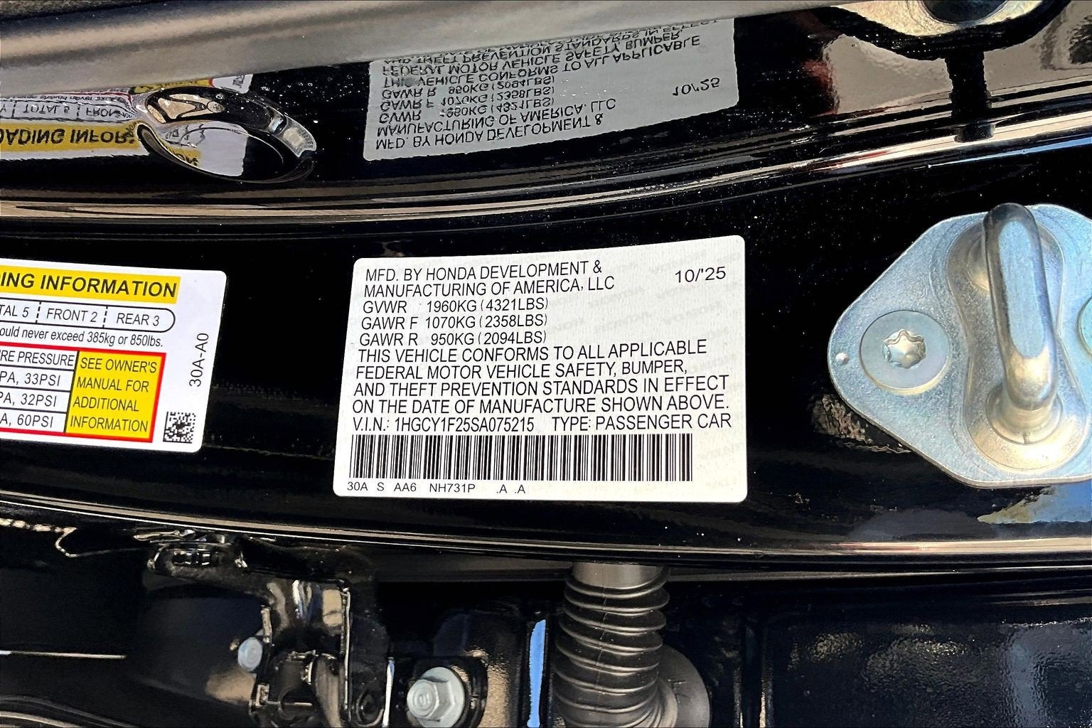 2025 Honda Accord Sedan 1.5T LX