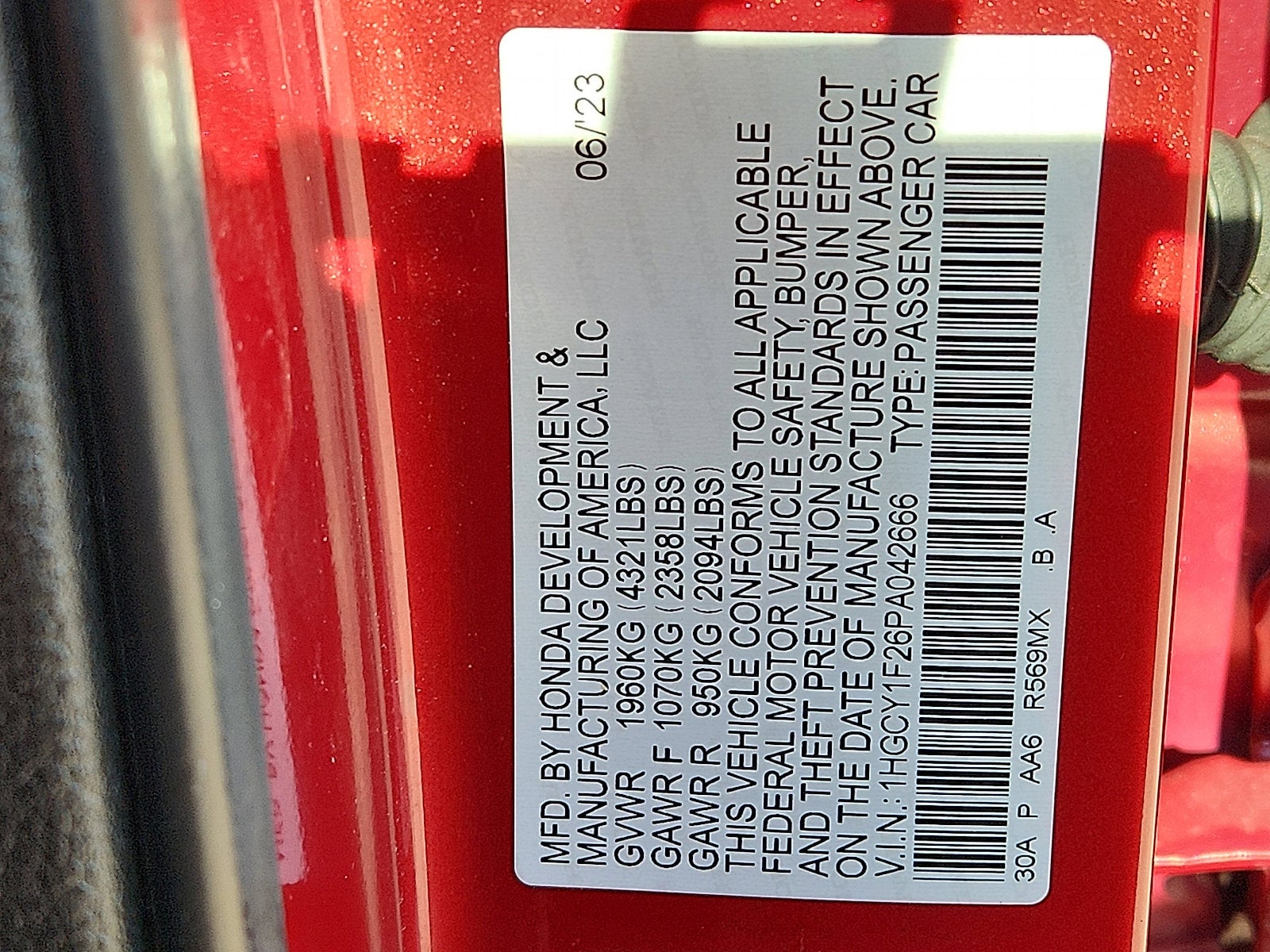 2023 Honda Accord Sedan LX