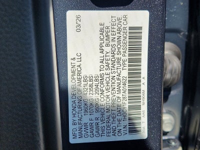 2026 Honda Accord Sedan LX