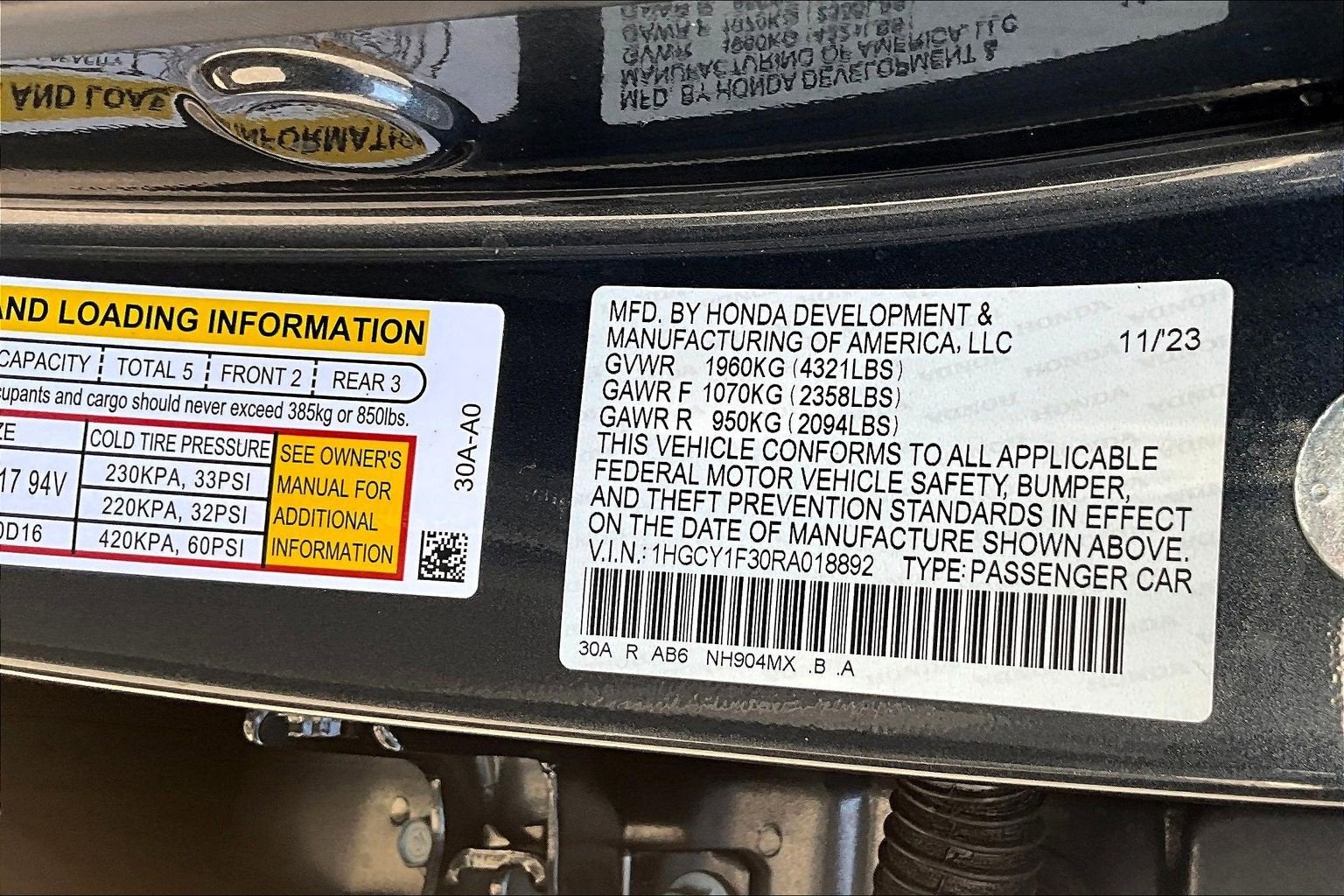 2024 Honda Accord Sedan EX