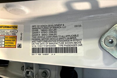 2023 Honda Accord Sedan 1.5T EX