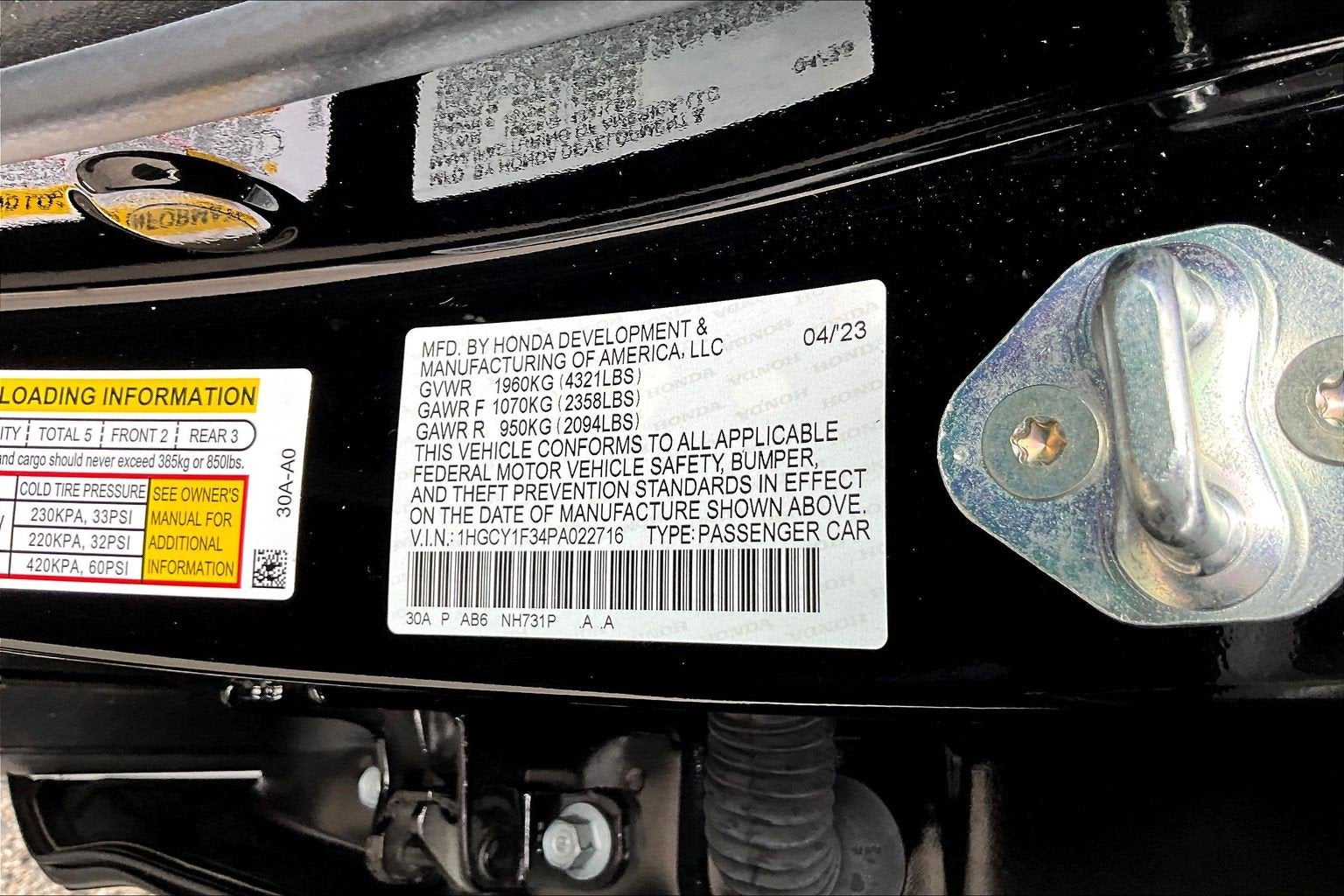 2023 Honda Accord Sedan 1.5T EX