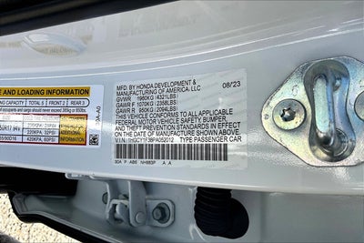 2023 Honda Accord Sedan EX