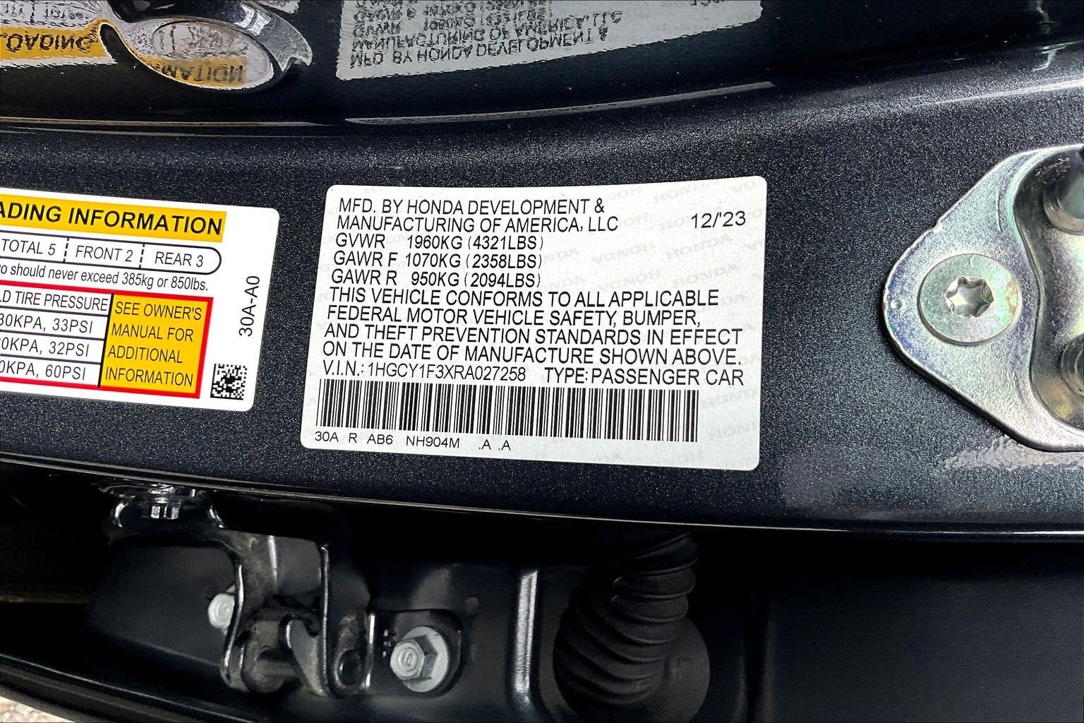 2024 Honda Accord Sedan EX