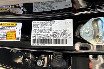 2025 Honda Accord Sedan SE