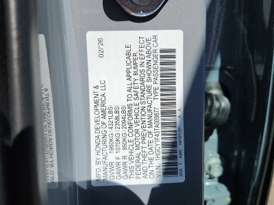 2026 Honda Accord Sedan SE