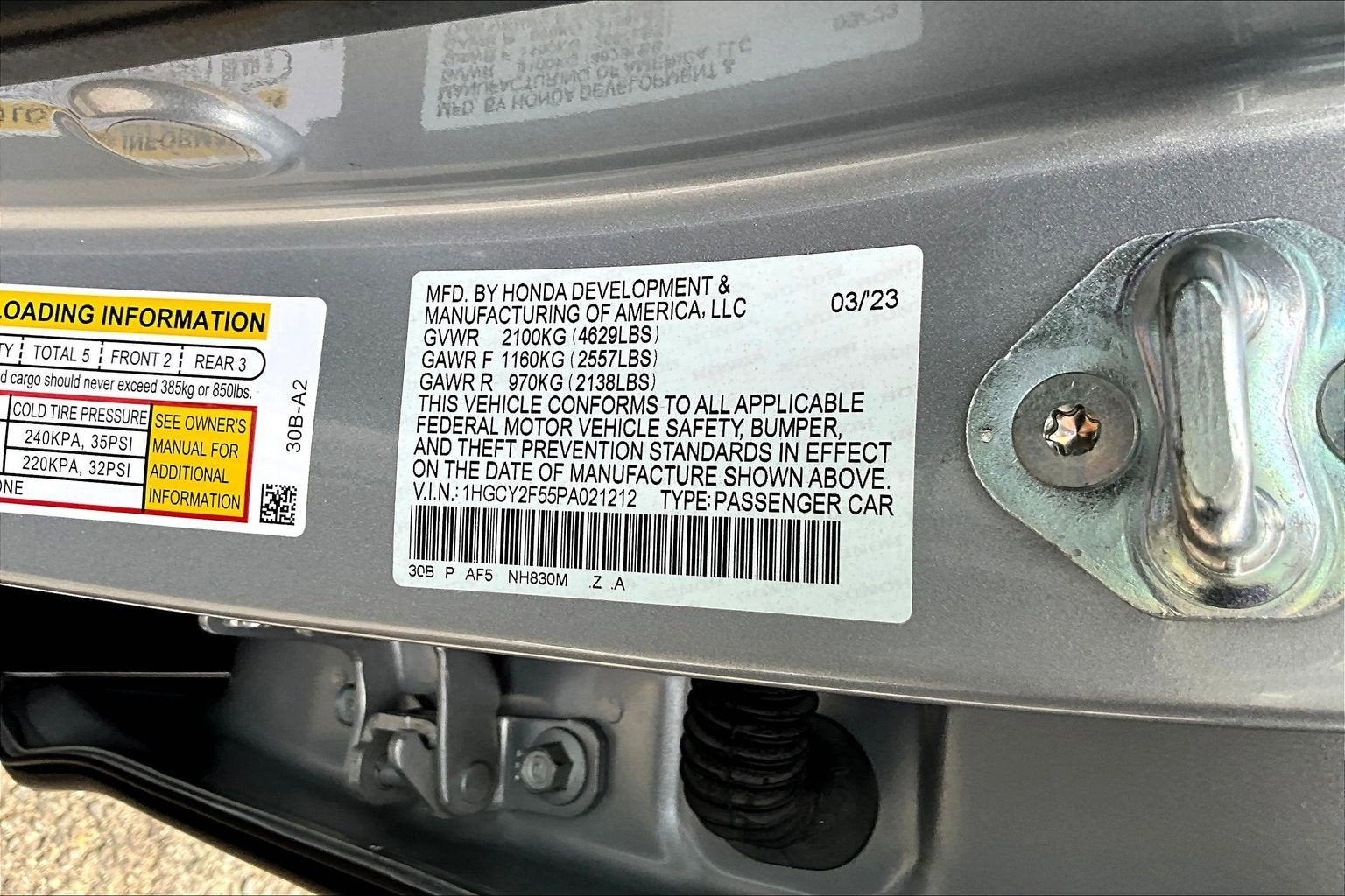 2023 Honda Accord Hybrid Sport