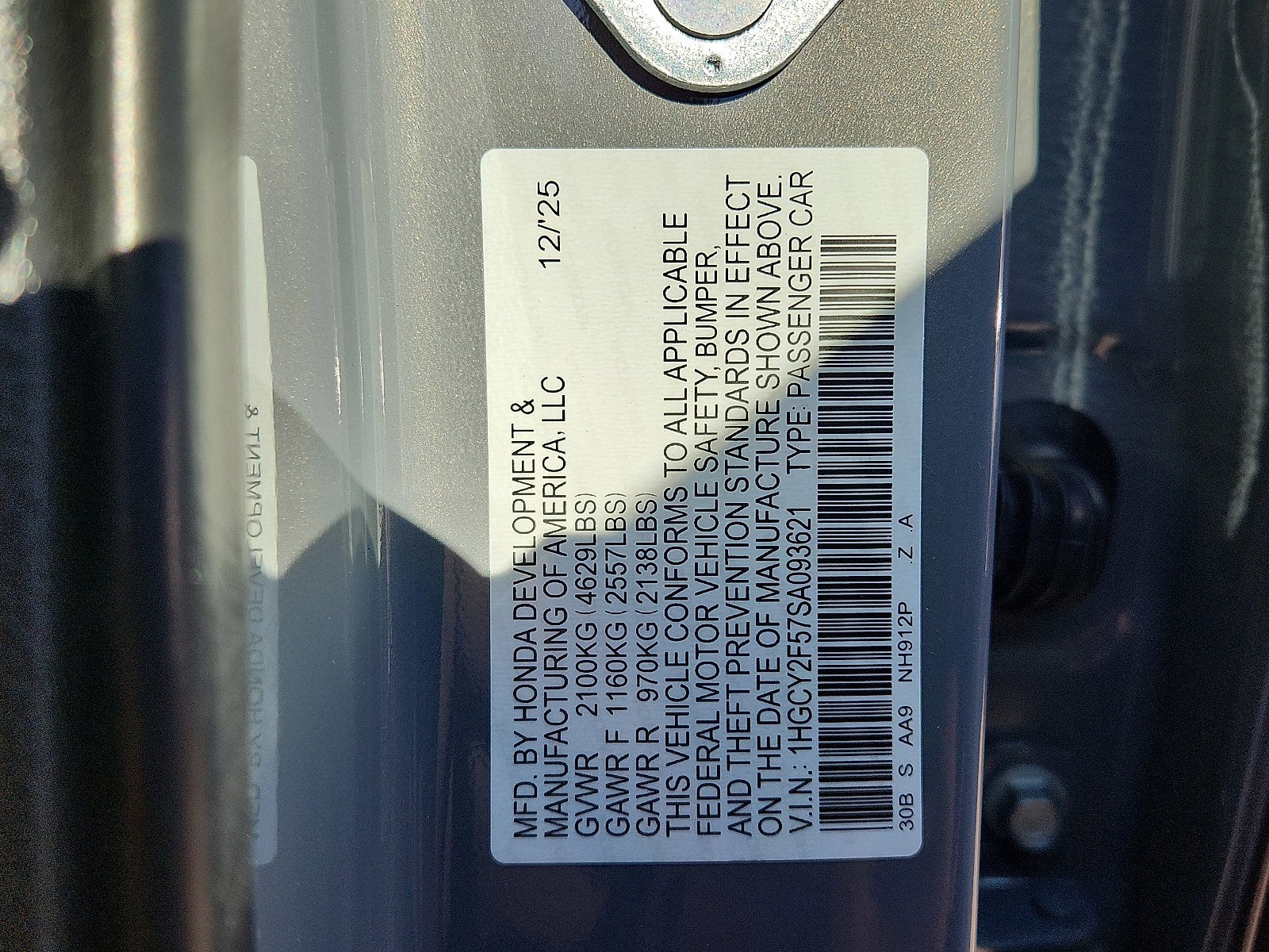 2025 Honda Accord Sedan HYBRID SPORT