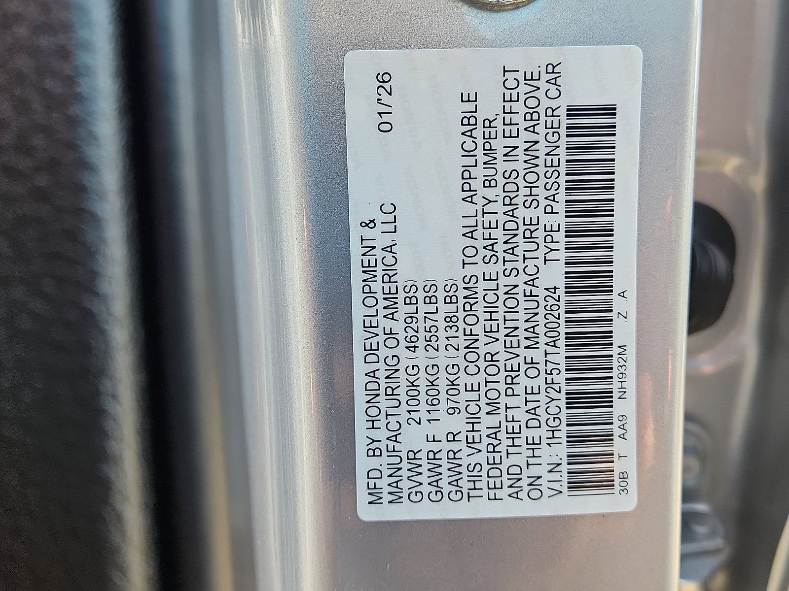 2026 Honda Accord Sedan Sport Hybrid