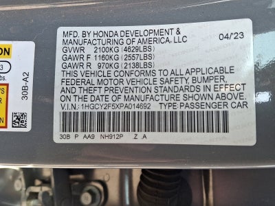 2023 Honda Accord Hybrid Sport