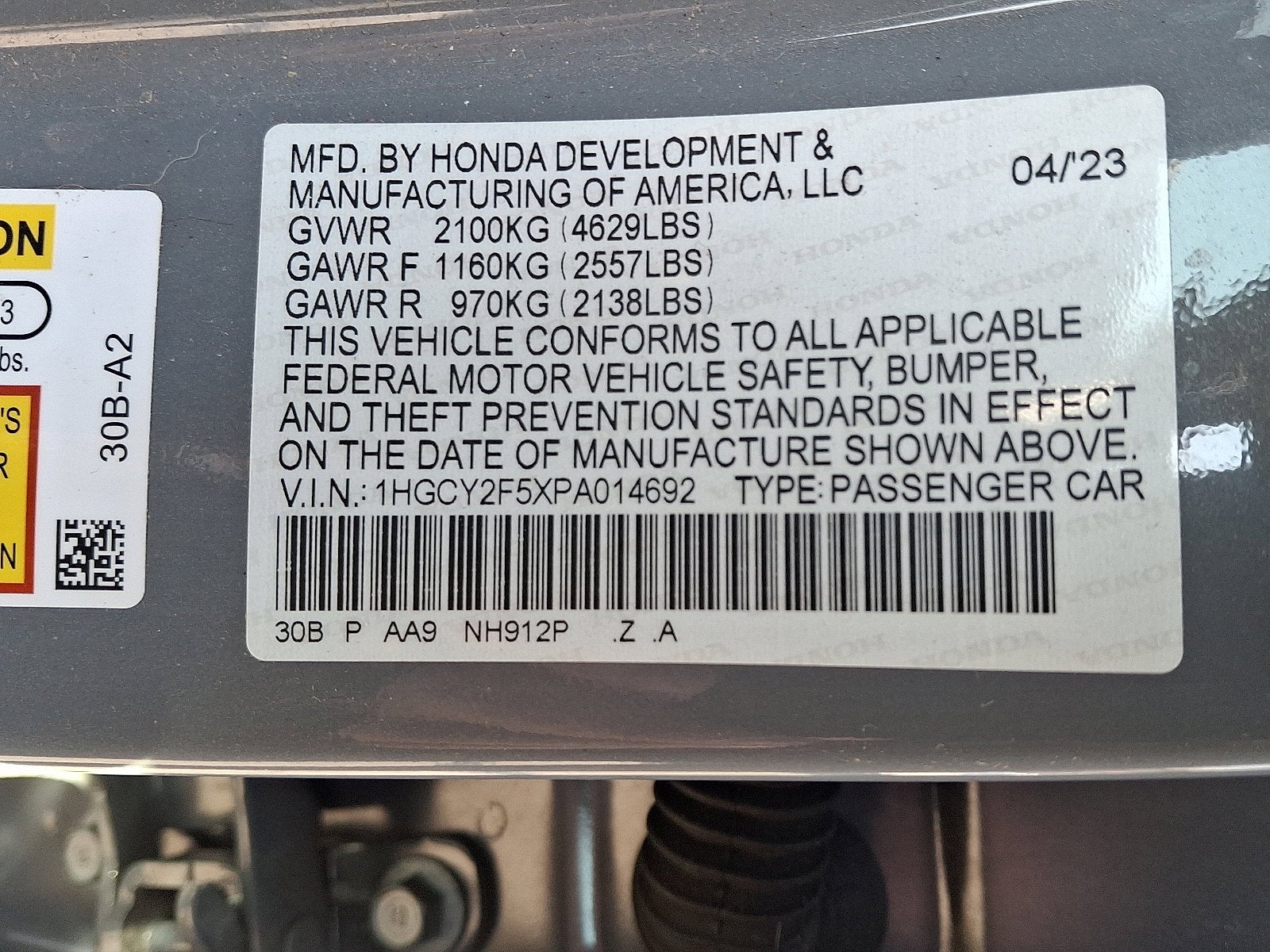 2023 Honda Accord Hybrid Sport