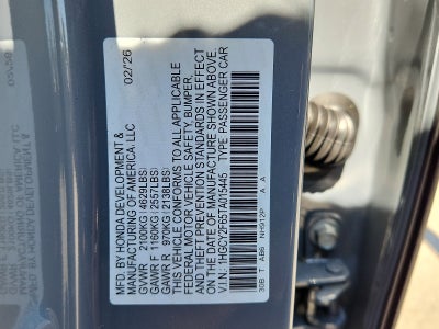 2026 Honda Accord Sedan EX-L Hybrid