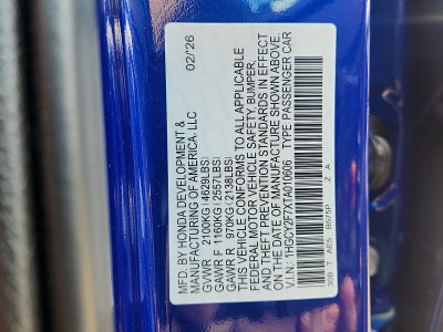 2026 Honda Accord Sedan Sport-L Hybrid