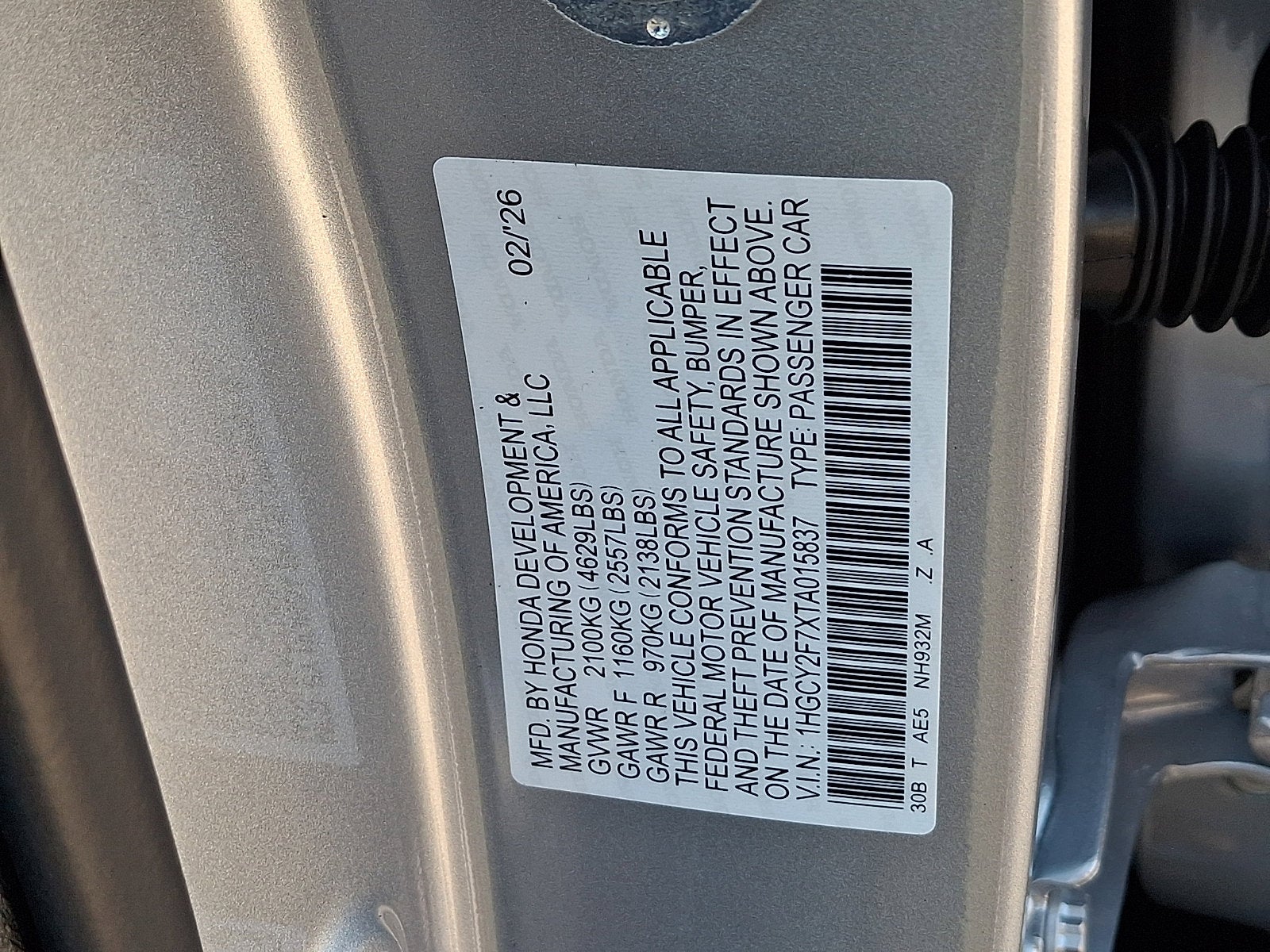 2026 Honda Accord Sedan Sport-L Hybrid