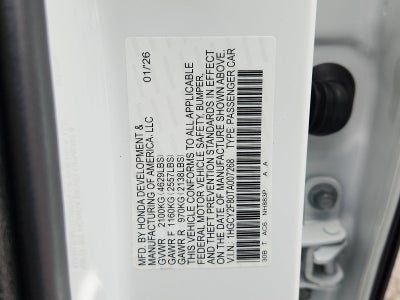 2026 Honda Accord Sedan Touring Hybrid