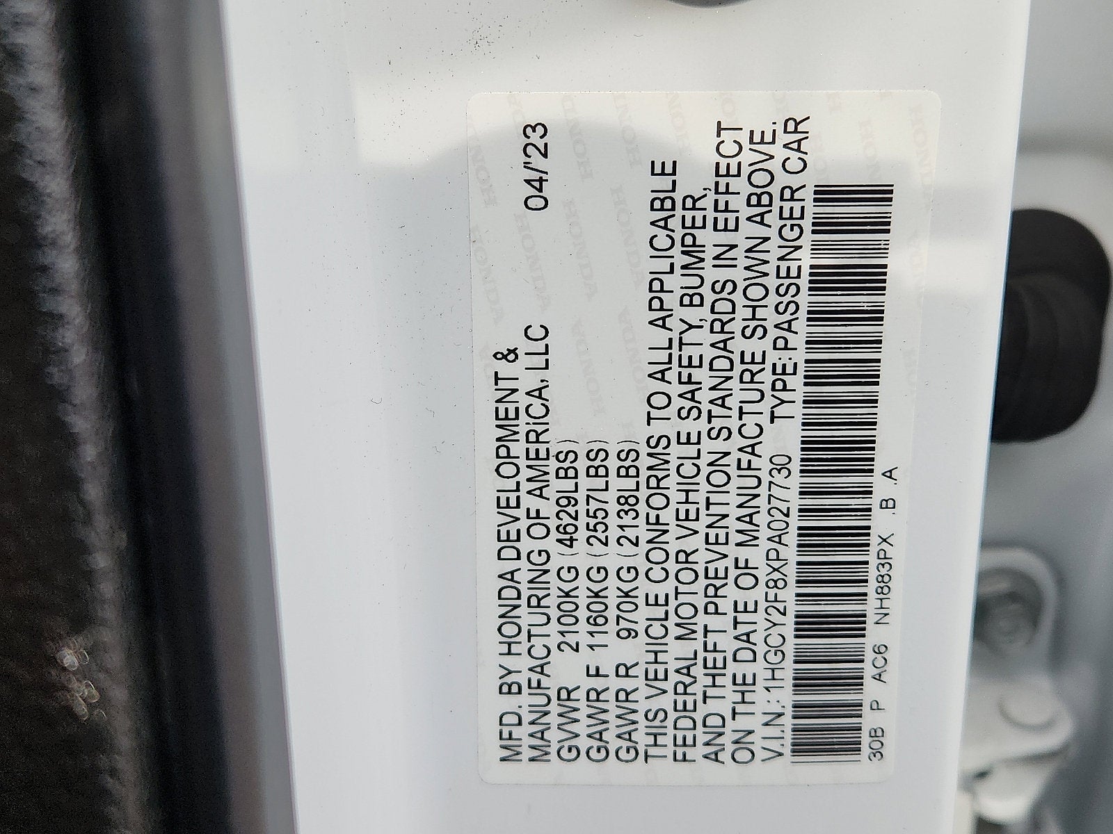 2023 Honda Accord Hybrid Touring