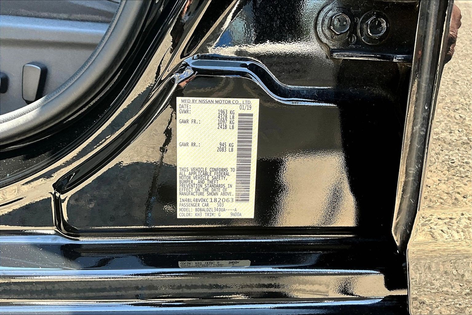 2019 Nissan Altima 2.5 S