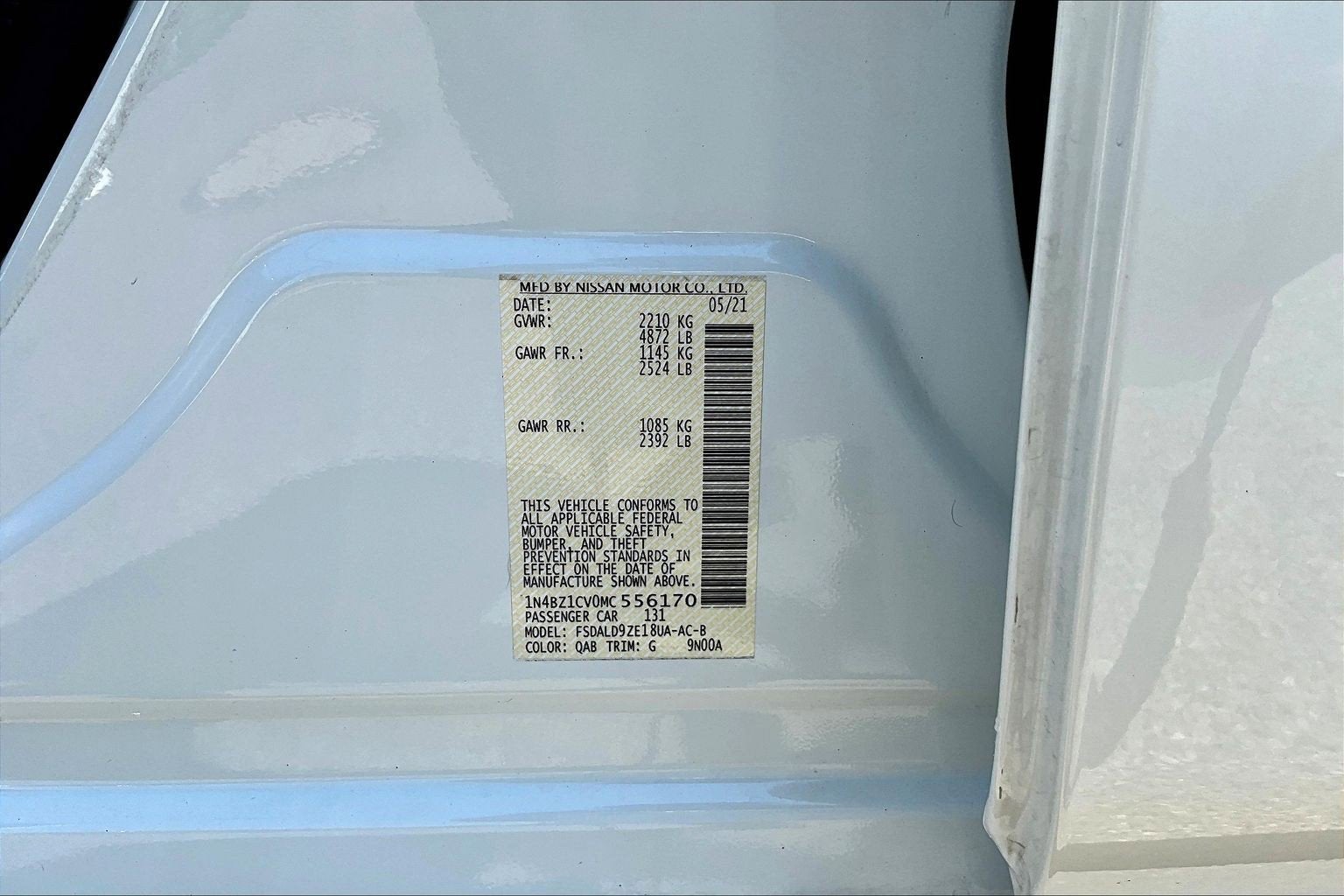 2021 Nissan LEAF SV PLUS
