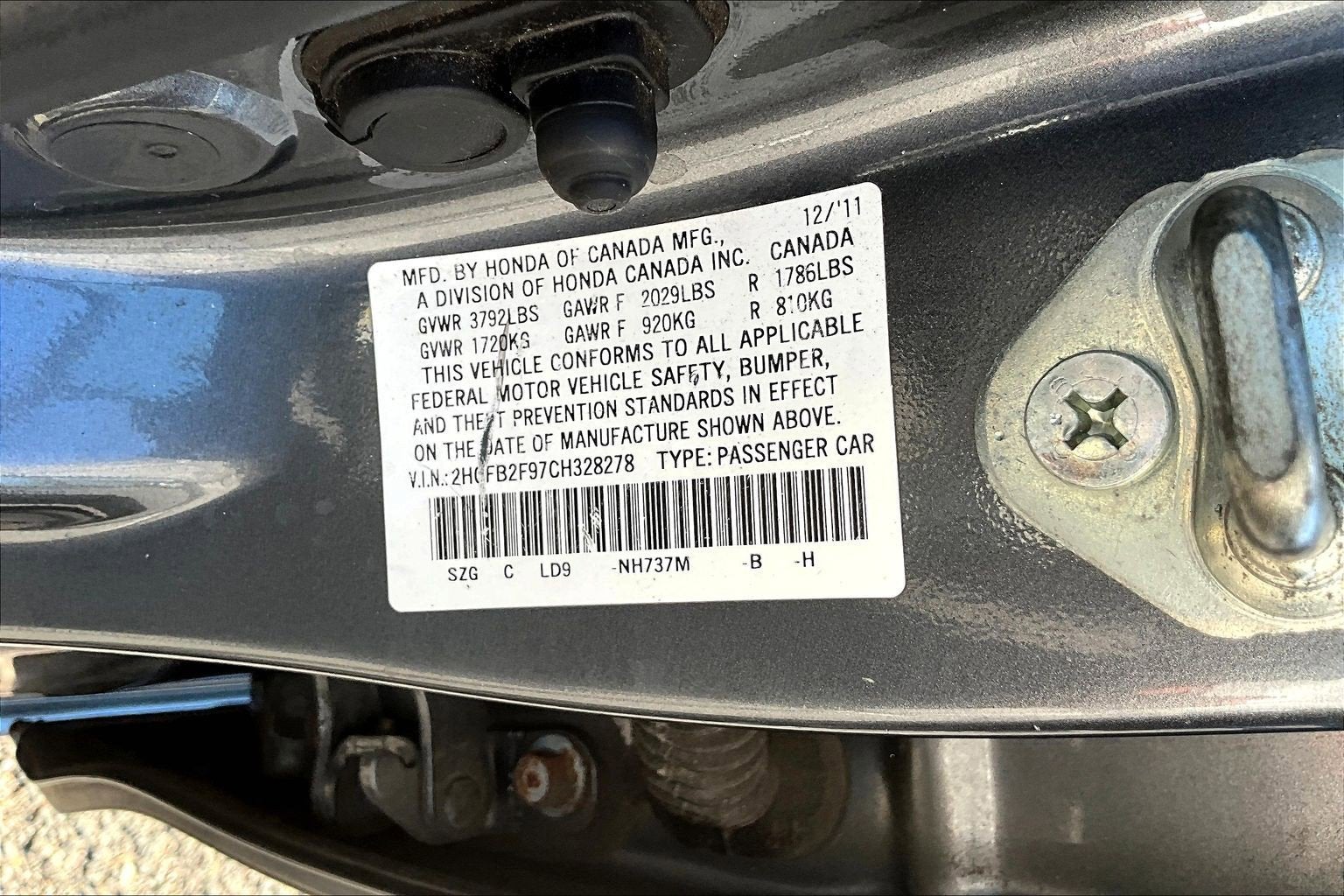 2012 Honda Civic Sdn EX-L