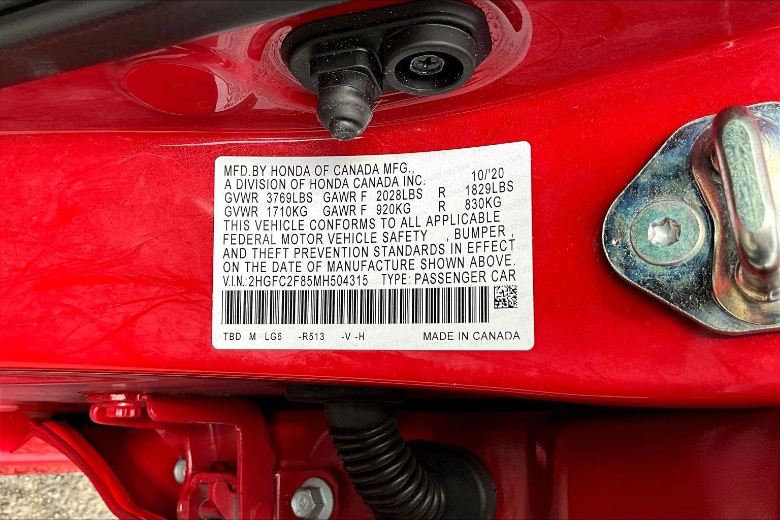 2021 Honda Civic Sedan Sport