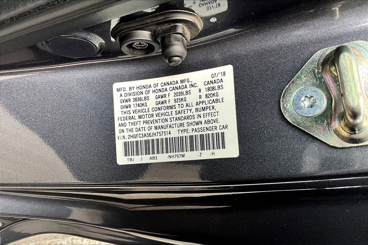 2018 Honda Civic Si Coupe 