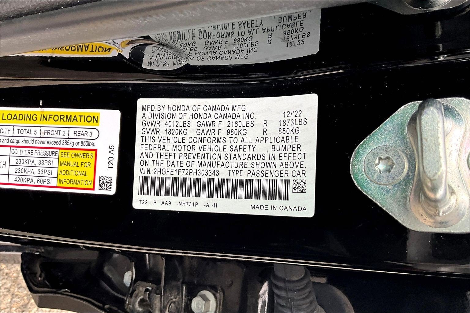 2023 Honda Civic Sedan EX