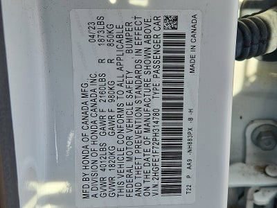 2023 Honda Civic Sedan EX