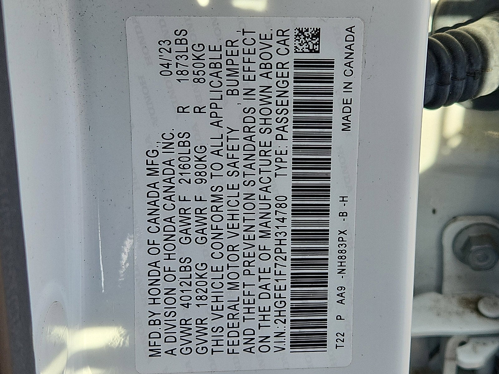 2023 Honda Civic Sedan EX