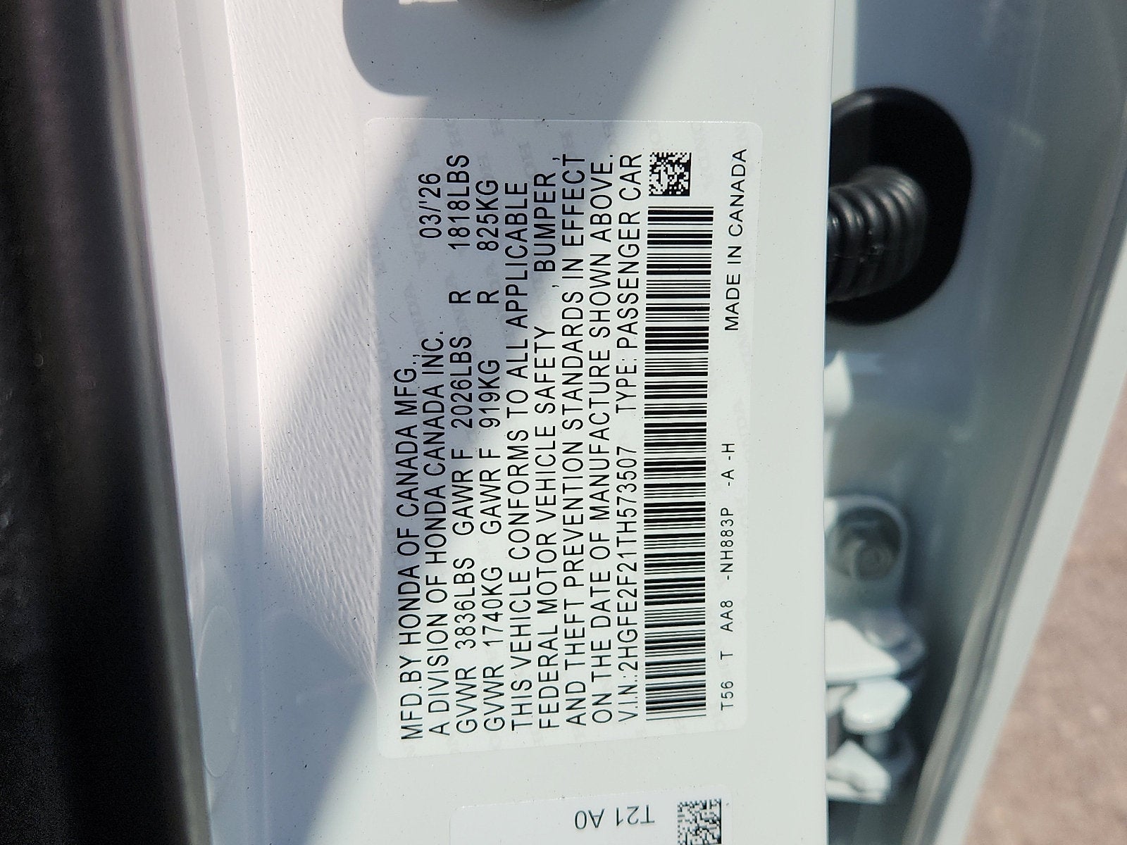 2026 Honda Civic Sedan 2WD LX