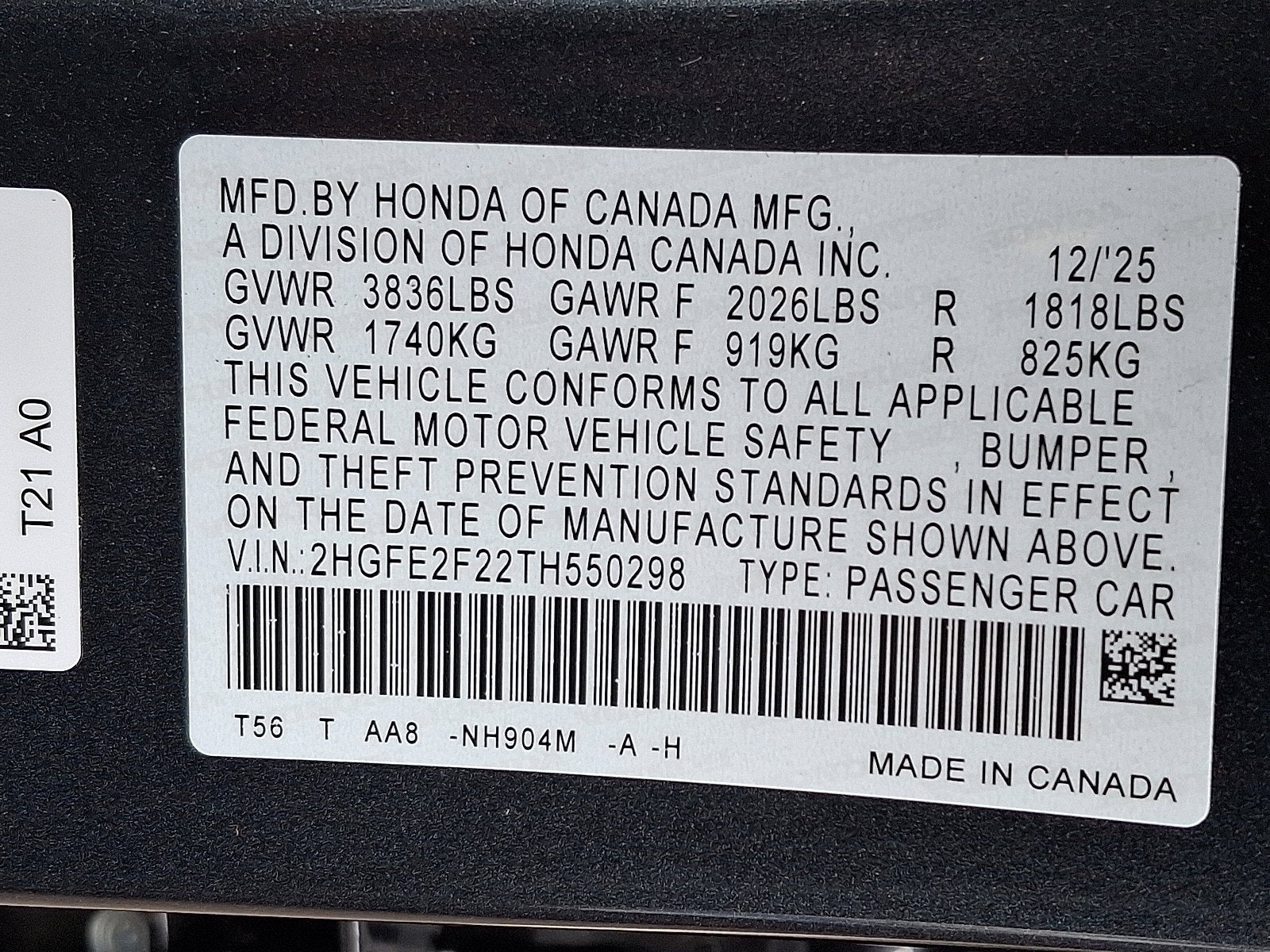 2026 Honda Civic Sedan 2WD LX