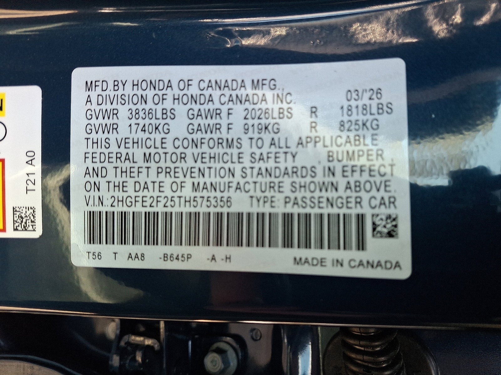 2026 Honda Civic Sedan 2WD LX